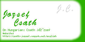 jozsef csath business card